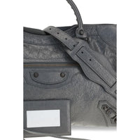 Balenciaga Gray Lamb Ovis Aries Aries Shoulder Bag