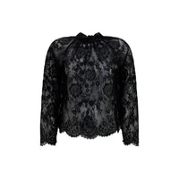 Self-Portrait Black Polyamide Blouse