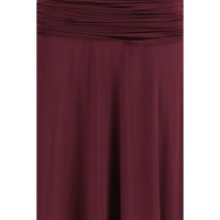 Self-Portrait Bordeaux Viscose Casual Dress