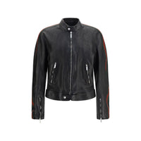 Gucci Black Buffalo Leather Bomber