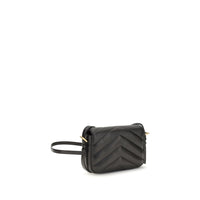 Saint Laurent Black Lamb Ovis Aries Aries Shoulder Bag
