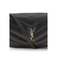 Saint Laurent Black Lamb Ovis Aries Aries Shoulder Bag