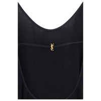 Saint Laurent Black Viscose Cocktail Dress