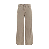 Agolde Brown Cotton Casual Pants