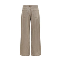 Agolde Brown Cotton Casual Pants