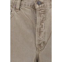 Agolde Brown Cotton Casual Pants