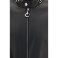 Gucci Black Calf Leather Bos Taurus Biker Jacket