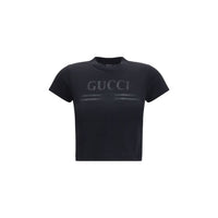 Gucci Black Cotton T-Shirt