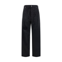 Golden Goose Black Cotton Casual Pants