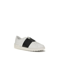 Valentino Garavani Blue Calf Leather Bos Taurus Low Top Sneakers