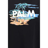 Palm Angels Black Cotton T-Shirt