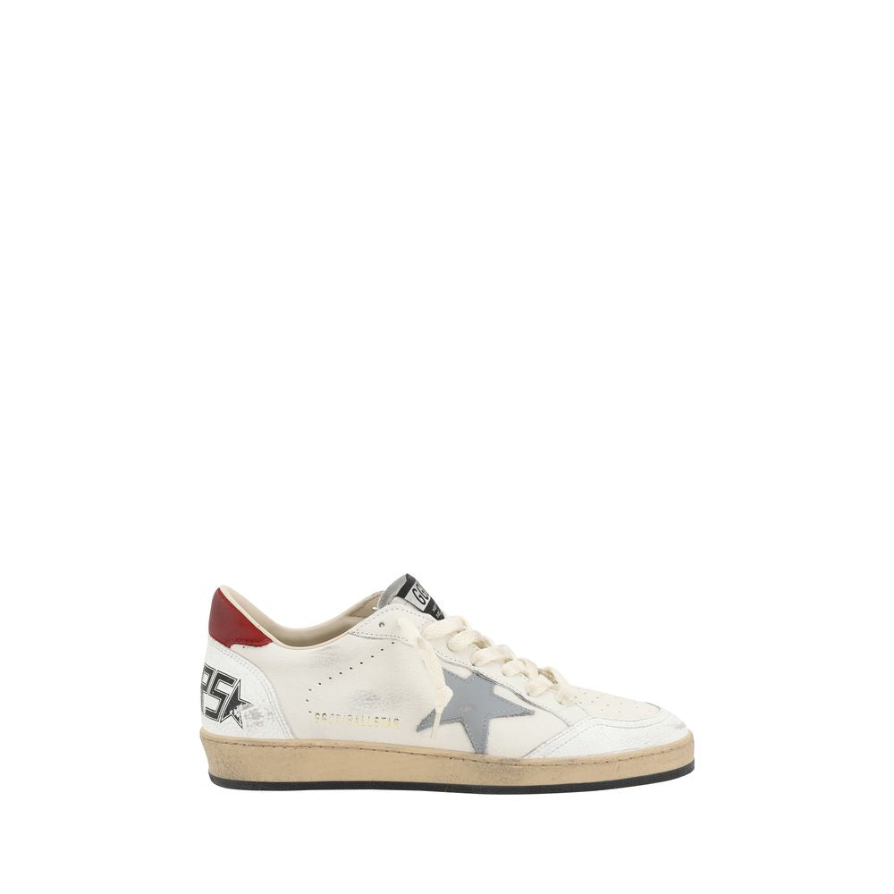 Golden Goose Beige Calf Leather Bos Taurus Low Top Sneakers