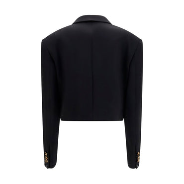 Versace Black Wool Oves Aries Blazer