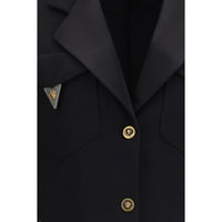 Versace Black Wool Oves Aries Blazer