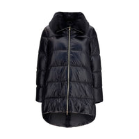 Herno Black Goose Down Full-Length Jacket