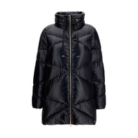 Herno Black Goose Down Full-Length Jacket