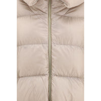 Herno Beige Goose Down Full-Length Jacket