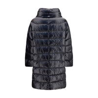 Herno Black Polyester Coat