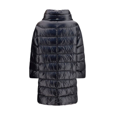 Herno Black Polyester Coat