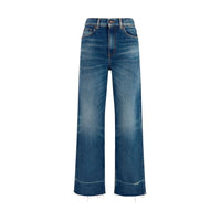 Chloé Blue Cotton Bootcut Jeans