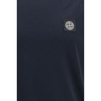 Stone Island Blue Cotton T-Shirt