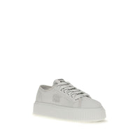 Miu Miu White Polyamide Platform Sneakers