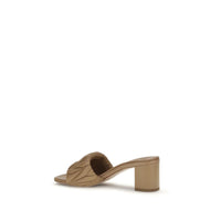 Miu Miu Beige Lamb Ovis Aries Aries Platform Sandals