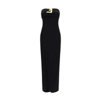 Balmain Black Viscose Cocktail Dress