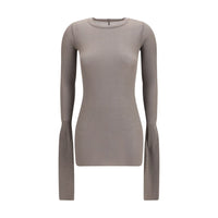 Rick Owens Gray Viscose Long Sleeve T-Shirt