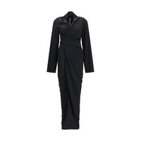 Rick Owens Black Viscose Casual Dress