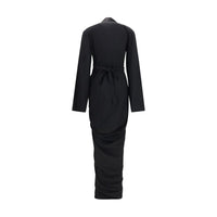 Rick Owens Black Viscose Casual Dress