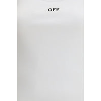 Off-White White Cotton Sleeveles T-Shirt