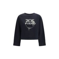 PINKO Black Cotton Sweatshirt