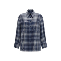 PINKO Blue Polyester Pattern Shirt