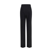 Valentino Garavani Black Wool Oves Aries Flared Pants