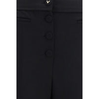 Valentino Garavani Black Wool Oves Aries Flared Pants