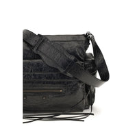 Balenciaga Black Lamb Ovis Aries Aries Shoulder Bag