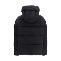 PINKO Black Nylon Full-Length Jacket