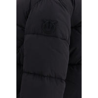 PINKO Black Nylon Full-Length Jacket