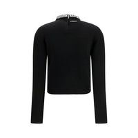 PINKO Black Wool Oves Aries Sweatshirt