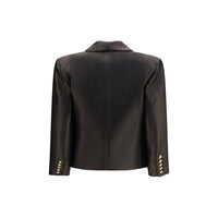 Balmain Black Lamb Ovis Aries Aries Leather Jacket