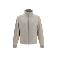Brunello Cucinelli Beige Cashmere Full-Length Jacket