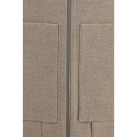 Brunello Cucinelli Beige Cashmere Full-Length Jacket