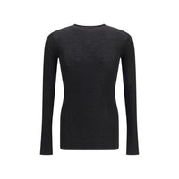 Rick Owens Black Wool Oves Aries Sweatshirt