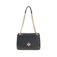 Tory Burch Black Calf Leather Bos Taurus Shoulder Bag