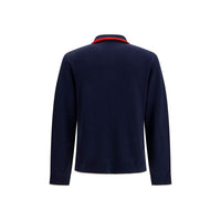 Casablanca Blue Wool Oves Aries Full-Length Jacket