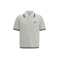 Casablanca White Cotton Polo Shirt