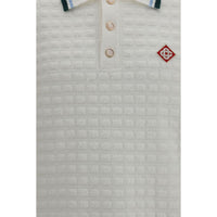 Casablanca White Cotton Polo Shirt