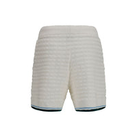 Casablanca White Cotton Bermuda Shorts