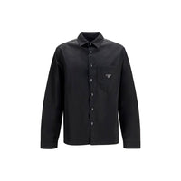 Prada Black Recycled Polyamide Dress Shirt